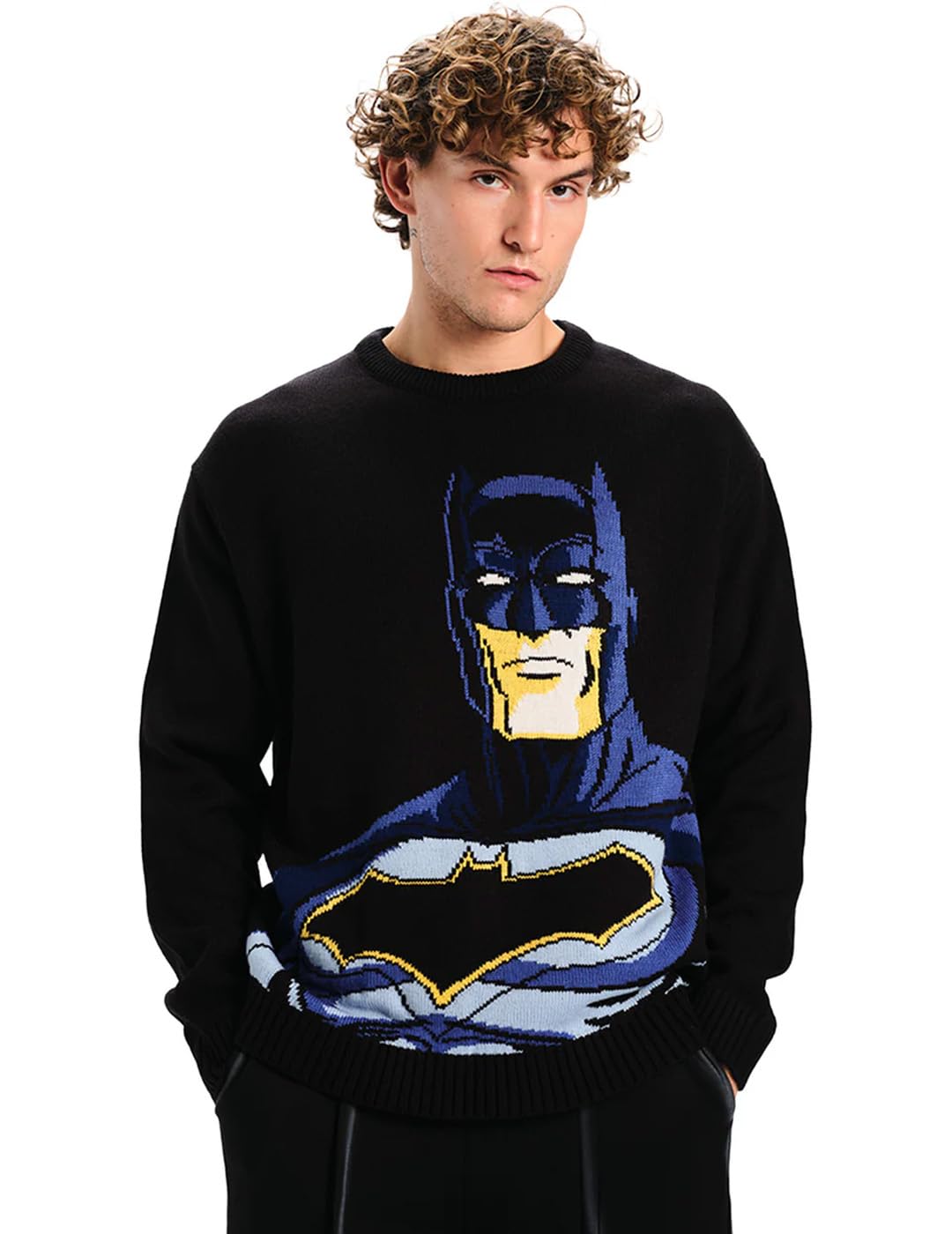 Buy BONKERS Vintage Bat Premium Knit SweatshirtXS Black at Amazon.in