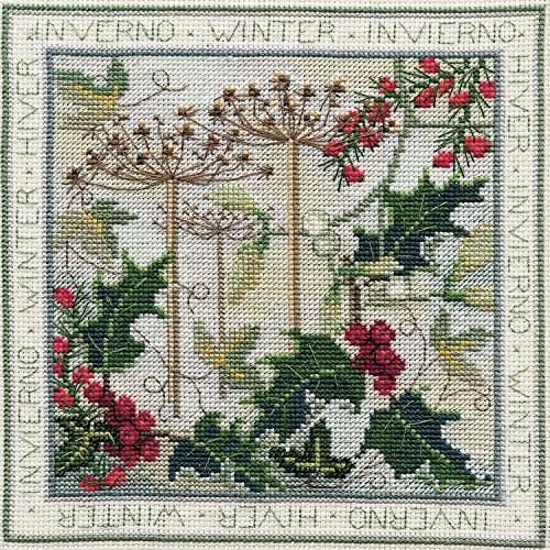 Bothy Threads Cross Stitch Kit - Four Seasons - Winter, Multi Colour, One