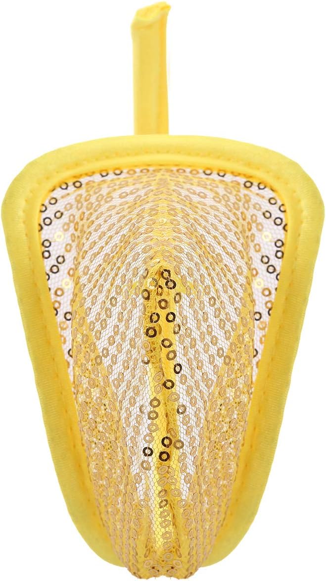 ranrann Men's See Through Bulge Pouch C-String Briefs Underwear Fishnet Sheer Mesh Mini Lingerie