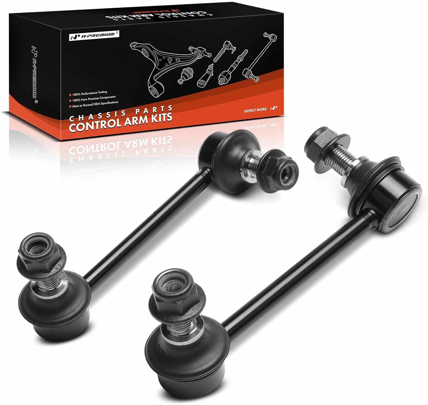 A-Premium 2 x Rear Sway Bar Links Stabilizer Bar Links, Compatible with Hyundai Genesis 2015-2016 & Genesis G80 2017