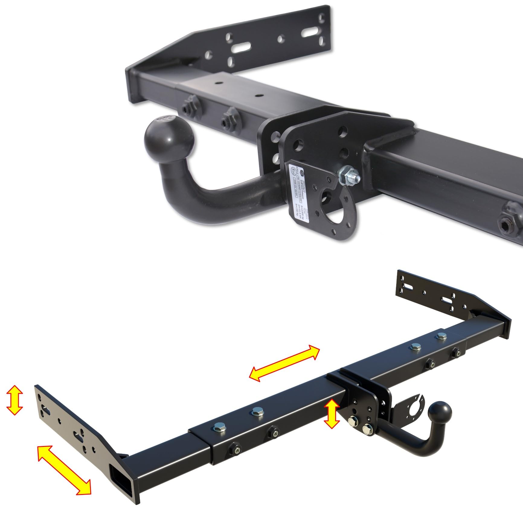 Attelage de remorque universel variable - pour campeur, camping-car, caravane, tombereau, un camione, voiture de livraison