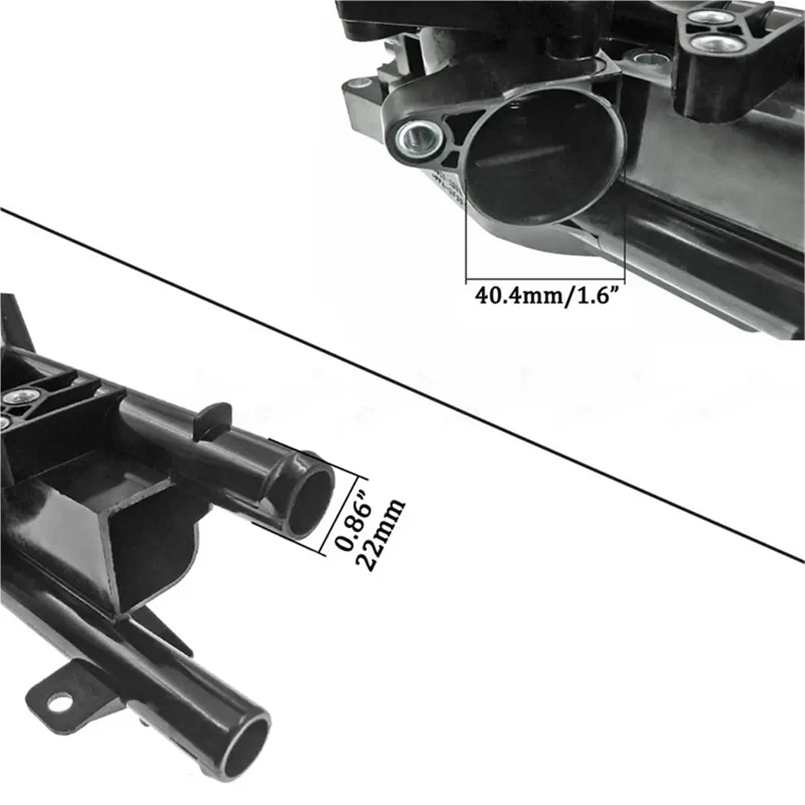 Termostato Termostato montaj 25600-2G010 Carcasa del termostato Carcasa del termostato automotriz Negra para Kia Forte 5 2.0 2.4 10-13