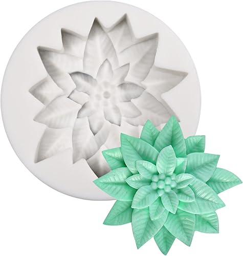 Miniatura 6 de Moldes de silicona con temática navideña de acebo y frutas, adecuados para crear fondant, galletas, galletas y chocolates, molde profesional para