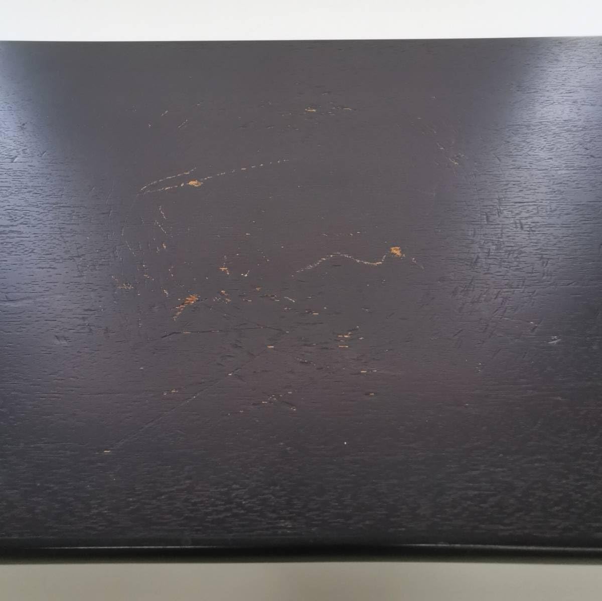 美品 茶道具 高級 木製黒塗 金彩花蒔絵 四足花台 卓 香炉台 置台 盆景 等 美品 茶道具 高級 木製黒塗 金彩花蒔絵 四足花台 卓 香炉台