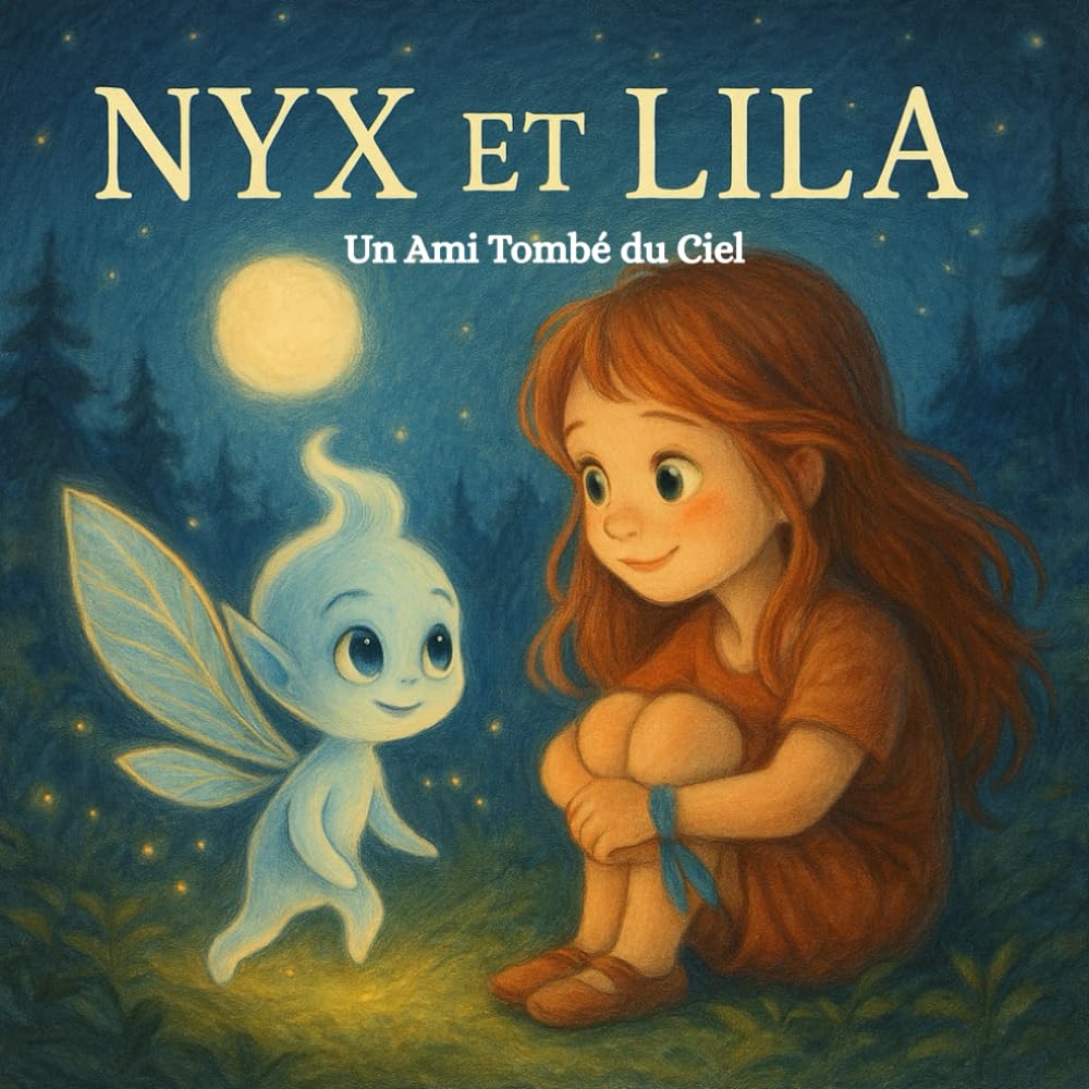 Nyx et Lila – Conte Magique pour Enfants : Amitié, Lumière et Aventure: Un Ami Tombé du Ciel – Histoire du Soir 6–8 Ans, Rêves, Magie, Douceur et Émotions