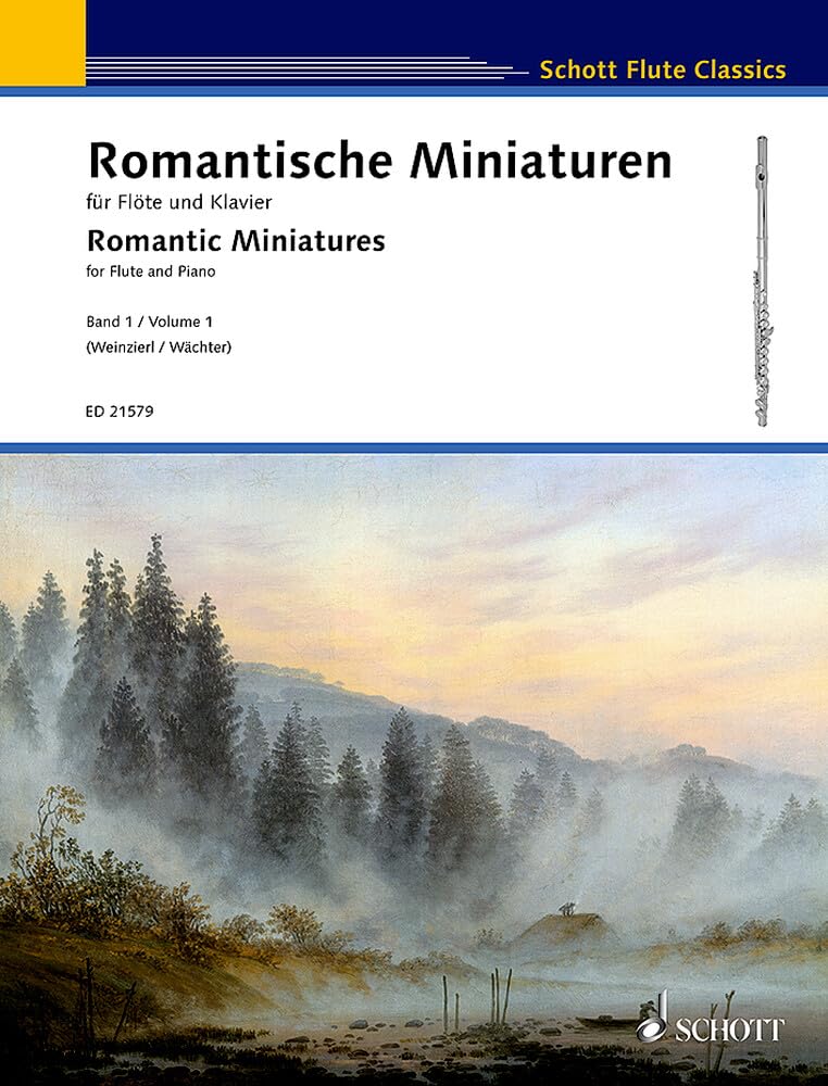 Romantic Miniatures - flute and piano - ( ED 21579 ): Vol. 1. flute and piano.