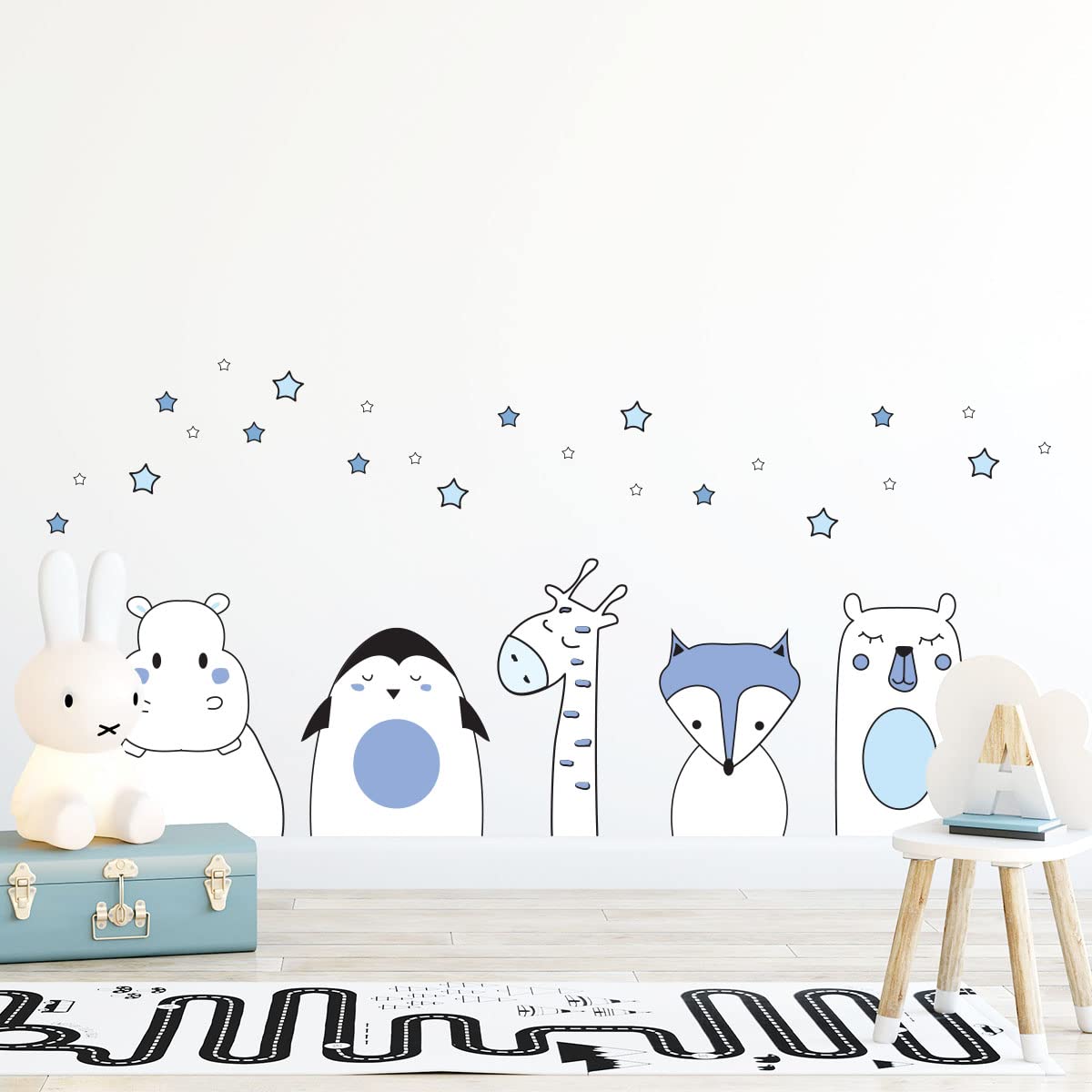 Children's Wall Sticker - Decoration for Baby's Room - Wall Sticker - Scandinavian - Wall Sticker - Height 60 x Length 90 cm - Image 2