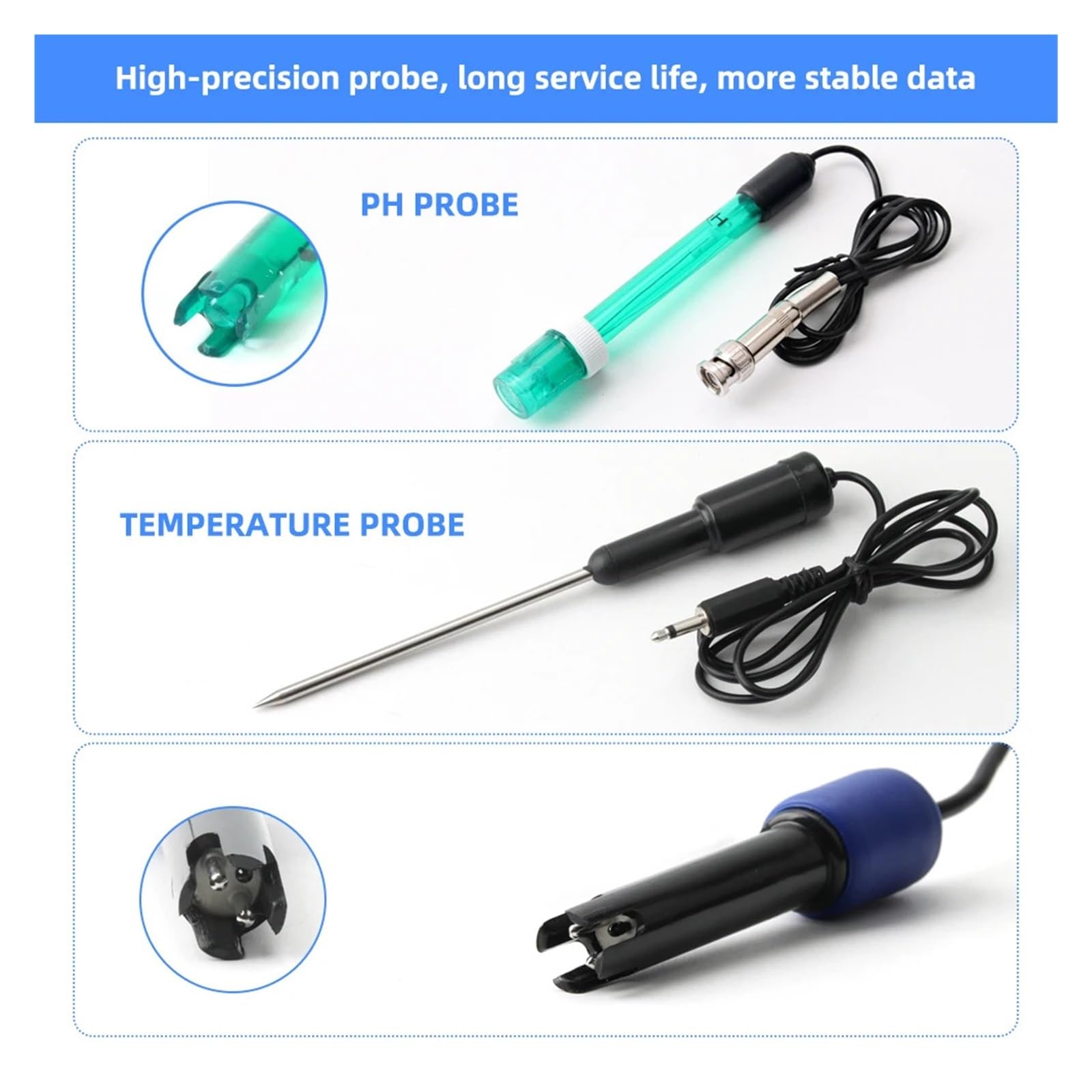 6In1 Monitor Dela qualità Del'acqua PH ORP TDS EC CF Tester da Banco for Temperatura for Laboratorio Acquario Piscina Rilevamento Rapido E Preciso