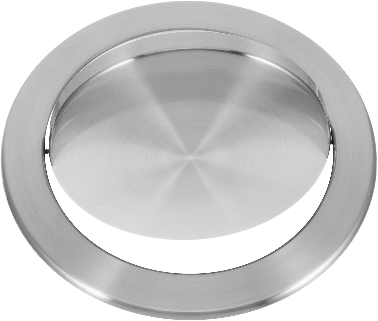Stainless Steel Built-in Countertop Trash Can Lid with Swing Cover