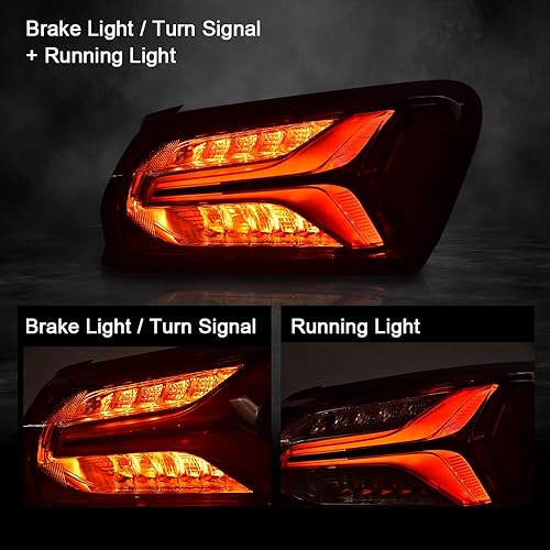 Miniatura 5 de G-PLUS Lámpara de luz trasera LED compatible con Chevy Malibu 2019 2020 2021 2022 exterior derecha derecha lateral del pasajero, luces traseras,