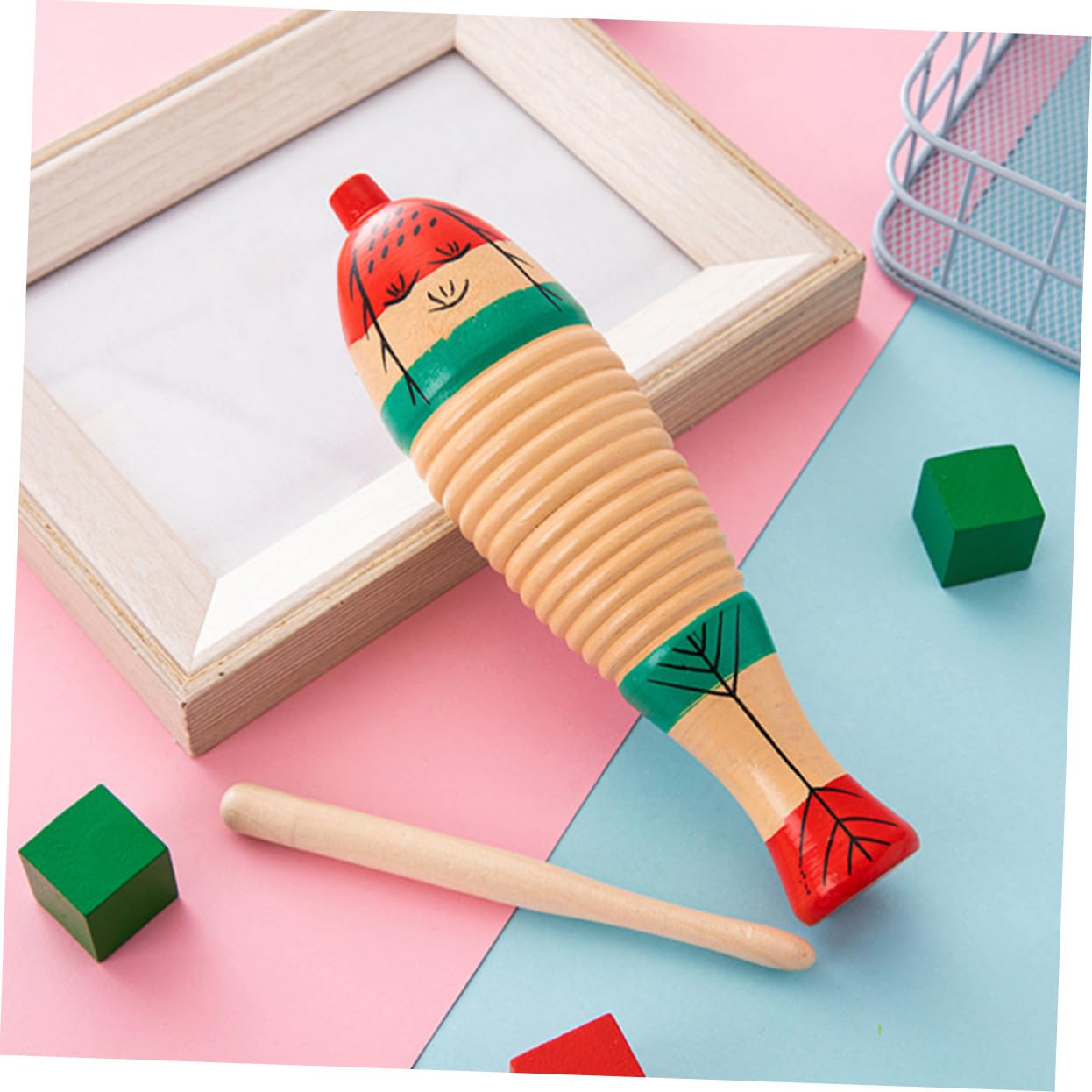 Strumenti Musicali Percussione in Legno 4 Set per Ragazzo Ragazza con Design Delicato, Facili da Usare per Insegnare Tecniche di Ritmo