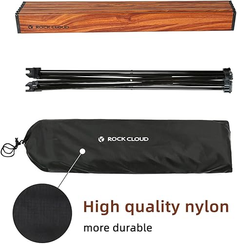 Miniatura 7 de Rock Cloud Mesa de campamento portátil de aluminio ultraligera, mesa de playa plegable para camping, senderismo, mochileros, picnic al aire libre,