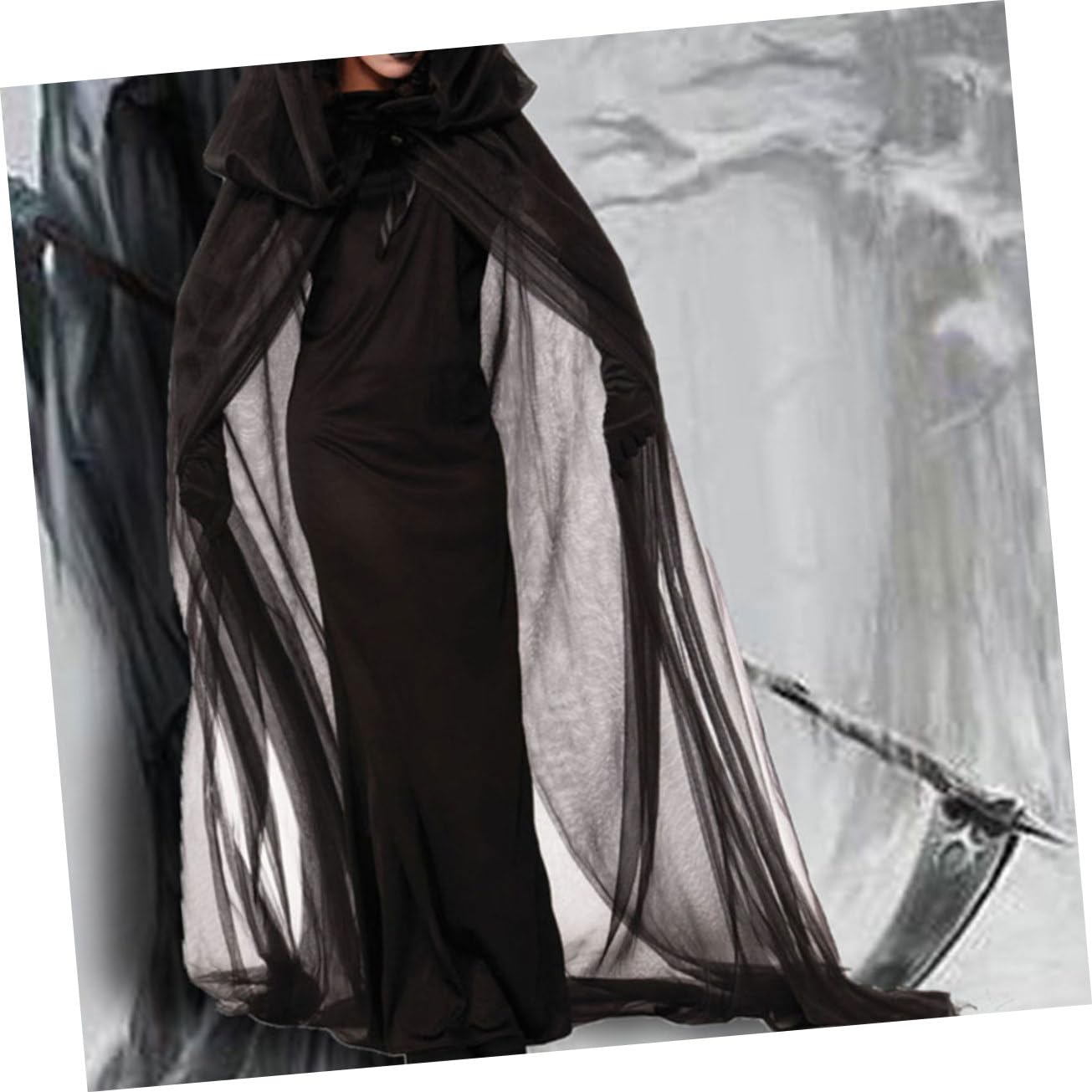 SOIMISS 3 Piezas disfraz de bruja para mujer para actuación disfraz vampiresa de vampiresa de fantasma de vampiro de halloween de bruja para cosplay Black