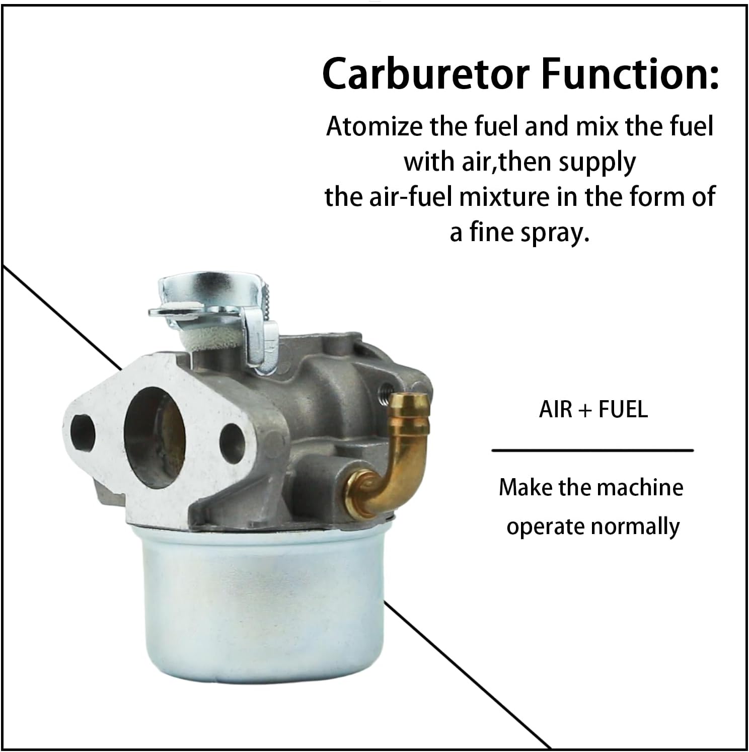 798653 Carburetor compatible with Craftsman 917.297020 825 series 14 inch rear tine tiller, for craftsman 825 series tiller carburetor
