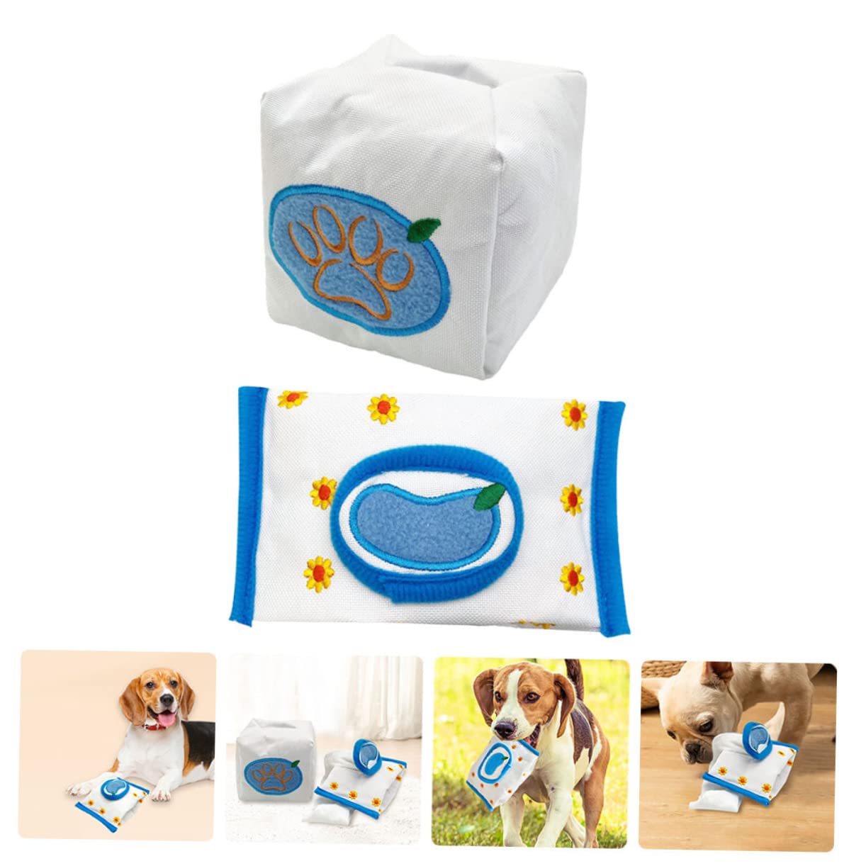 Kisangel 8piezas Juguetes De Olfateo para Perros De Juguetes De Extracción De Papel para Entrenamiento De Forrajeo para La y Prevenir El Aburrimiento