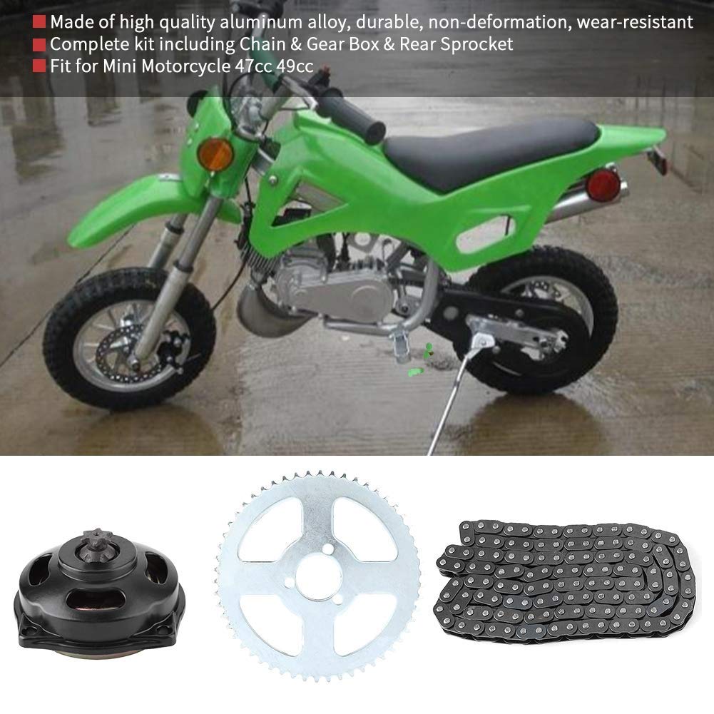 Yctze Kit Pignon Moto Chaîne D'entraînement Système T8F Yctze Kit Pignon Moto Chaîne D'entraînement Système T8F
