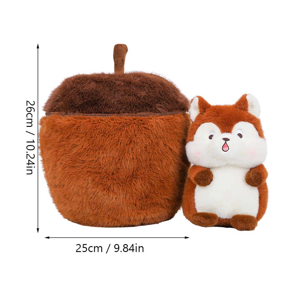 Süßes Eichhörnchen Plüschtier – Weiches Kuschelkissen In 25cm, 35cm Oder 45cm