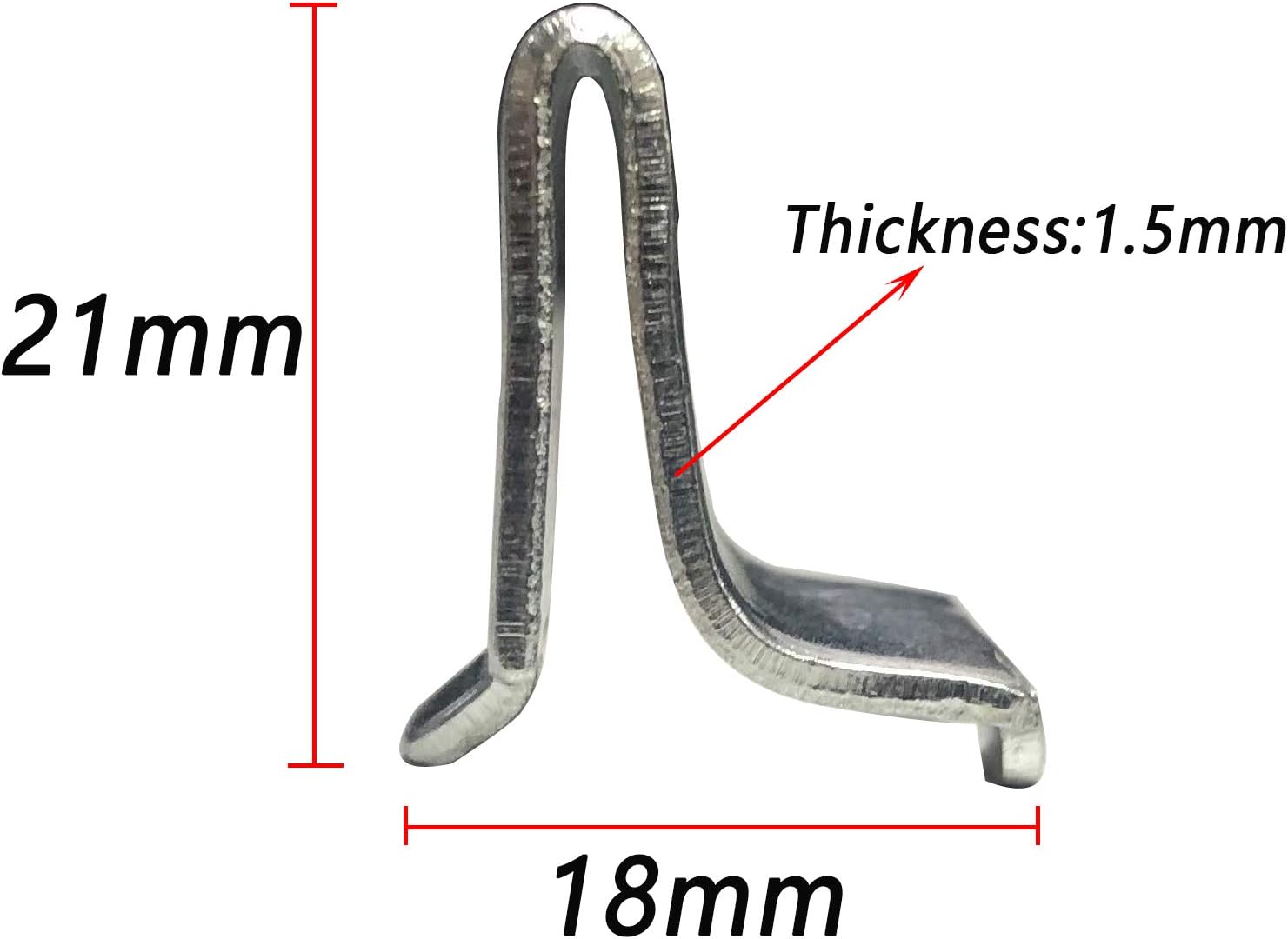 Bueyfolt Adjustable Steel Pilaster Shelf Support Clips -40 Pieces