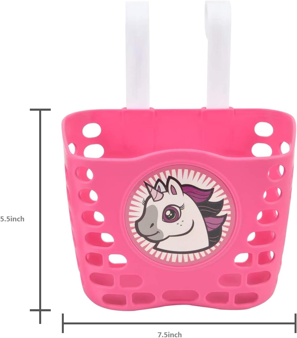 Noviko Bike Front Handlebar Basket, Kids Bike Bell, Kids Bike Streamers, Bicycle Wheel Beads and Bike Windmill, Kids Bike Accessories for Girls : Sports & Outdoors