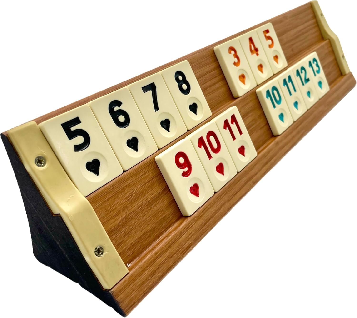 Rummy Medias Game - 106 Tegels en een Houten Beukenkist