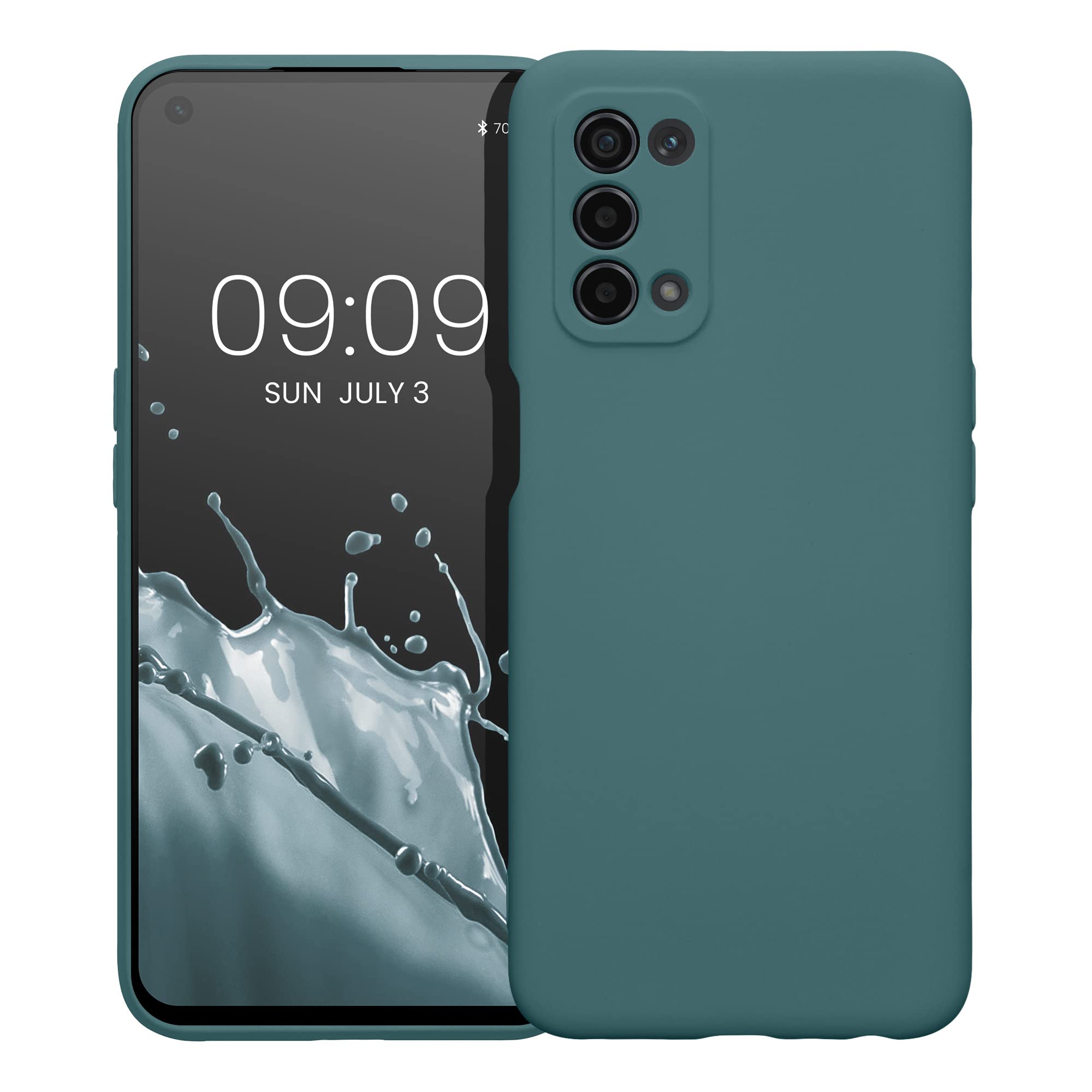 Kwmobile Slim Case Für Oppo A74 5G / A54 5G – Schwarze Silikon-Hülle, Matt, Schlank & Griffig