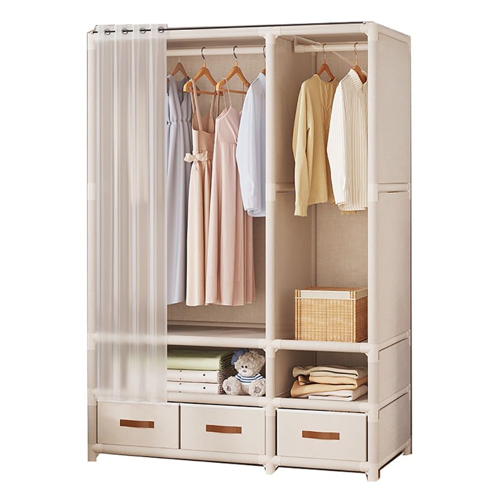 Armoire à la maison penderie portative pour corriger le manque d'espace