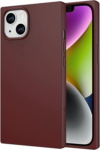 Cocomii Funda cuadrada compatible con iPhone 14, compatible con MagSafe, silicona, lujo, delgada, mate, suave al tacto, forro de microfibra,