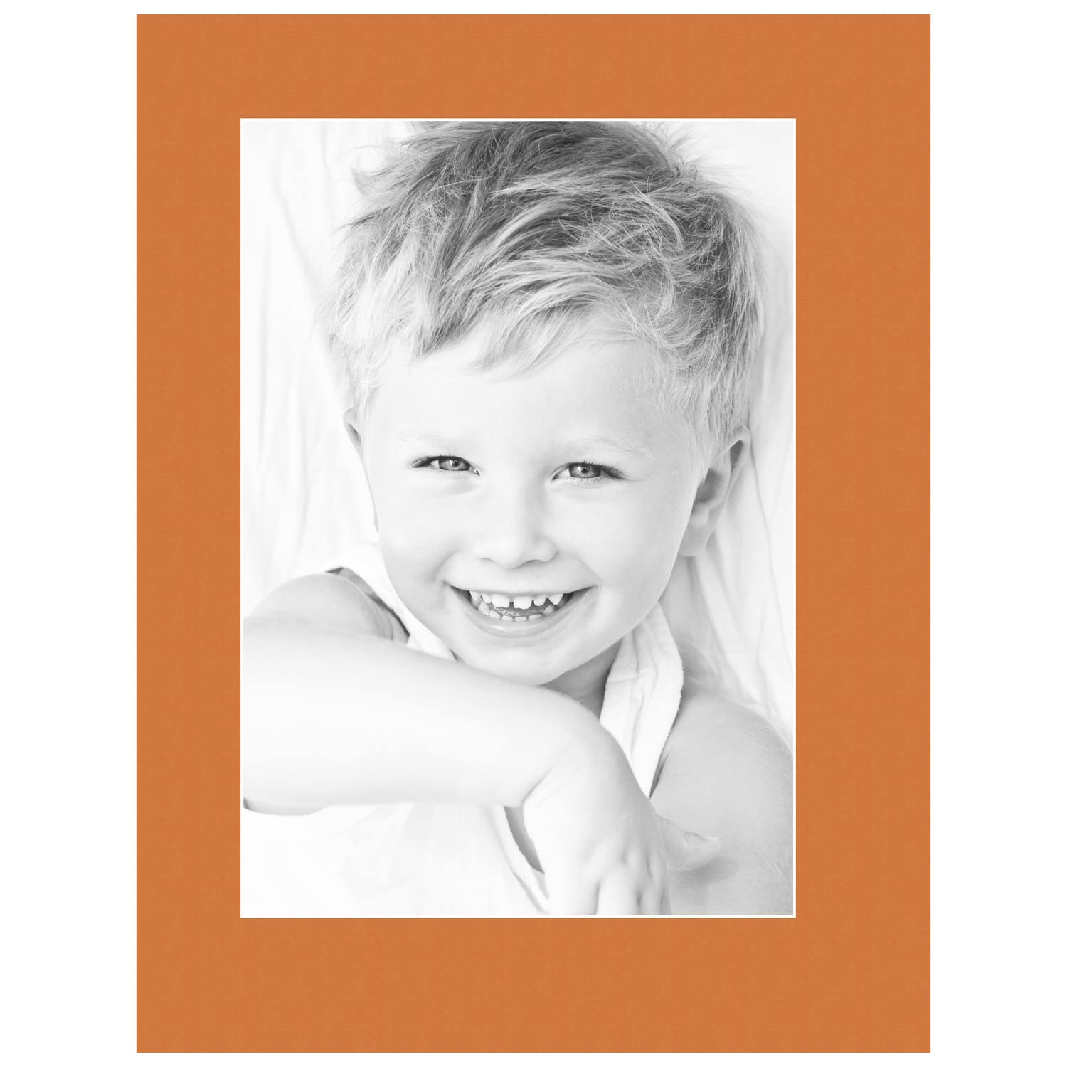 9x13 Tangerine / Octoberfest Custom Mat for Picture Frame with 5x9 opening size (Mat Only, Frame NOT Included)