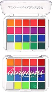 Paleta de sombra de ojos de maquillaje neón a...