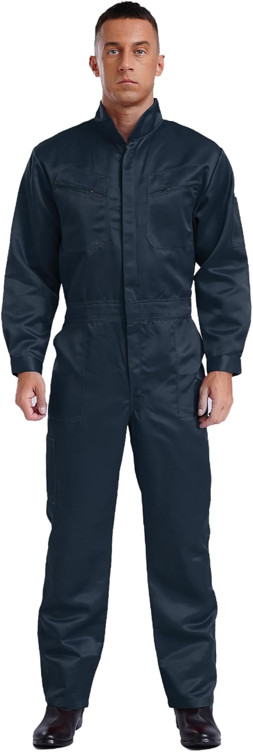 Vxuxlje Arbeitsanzug Für Damen Und Herren – Schutzoverall Aus Polyester/Elasthan Als Maler-, Sauna- Oder Hygieneschutzanzug