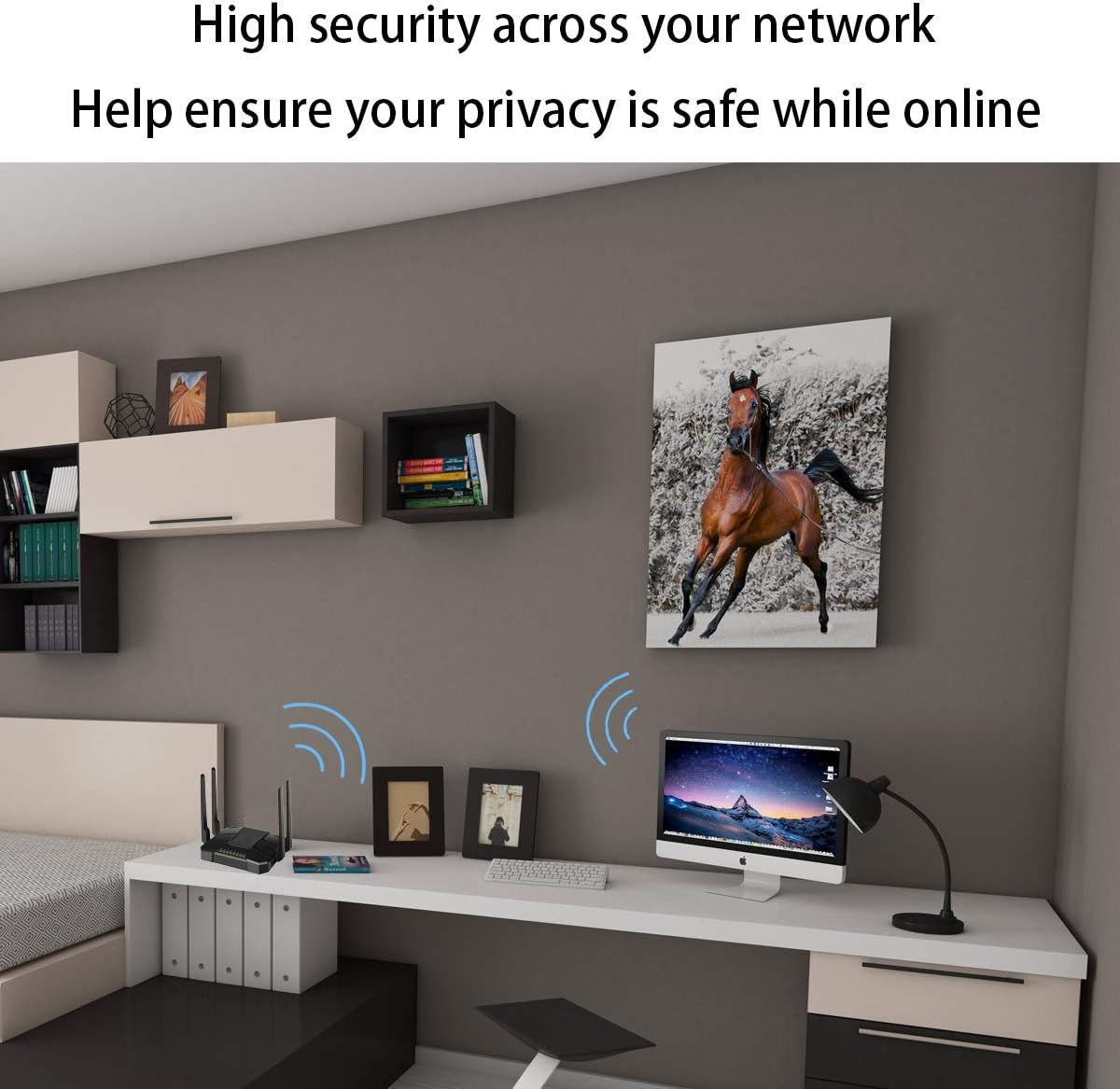 Super Brands 【Newest 2021】 Smart WiFi Router Dual Band Gigabit Wireless Internet Router for Home AC1200 High Speed Internet Router with USB 2.0 & SD Card Slot VPN Server Firewall Parental Control