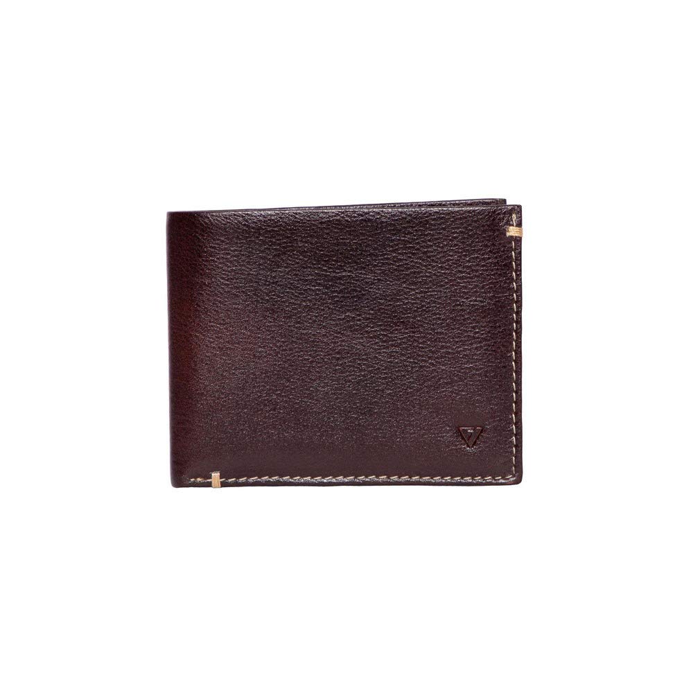 VETTORIO FRATINIby Shoppers Stop Mens Leather 1 Fold Wallet (Chocolate_Free Size)