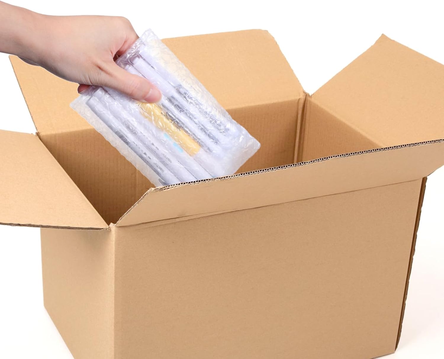 300pcs Clear Self-Sealing Bubble Wrap Pouches,4x6 Inches Double Layer Plastic Bubble Bags,Small Shockproof Protective Packing for Business Moving Shipping Packaging Storage