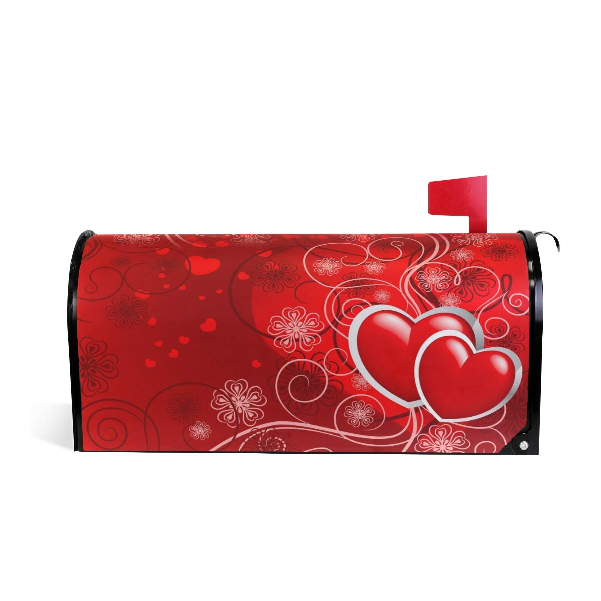 WOOR Valentines Day Magnetic Magnetic Mailbox Cover Standard Size for Garden Yard Outdoor Decorations-18 x 20.8