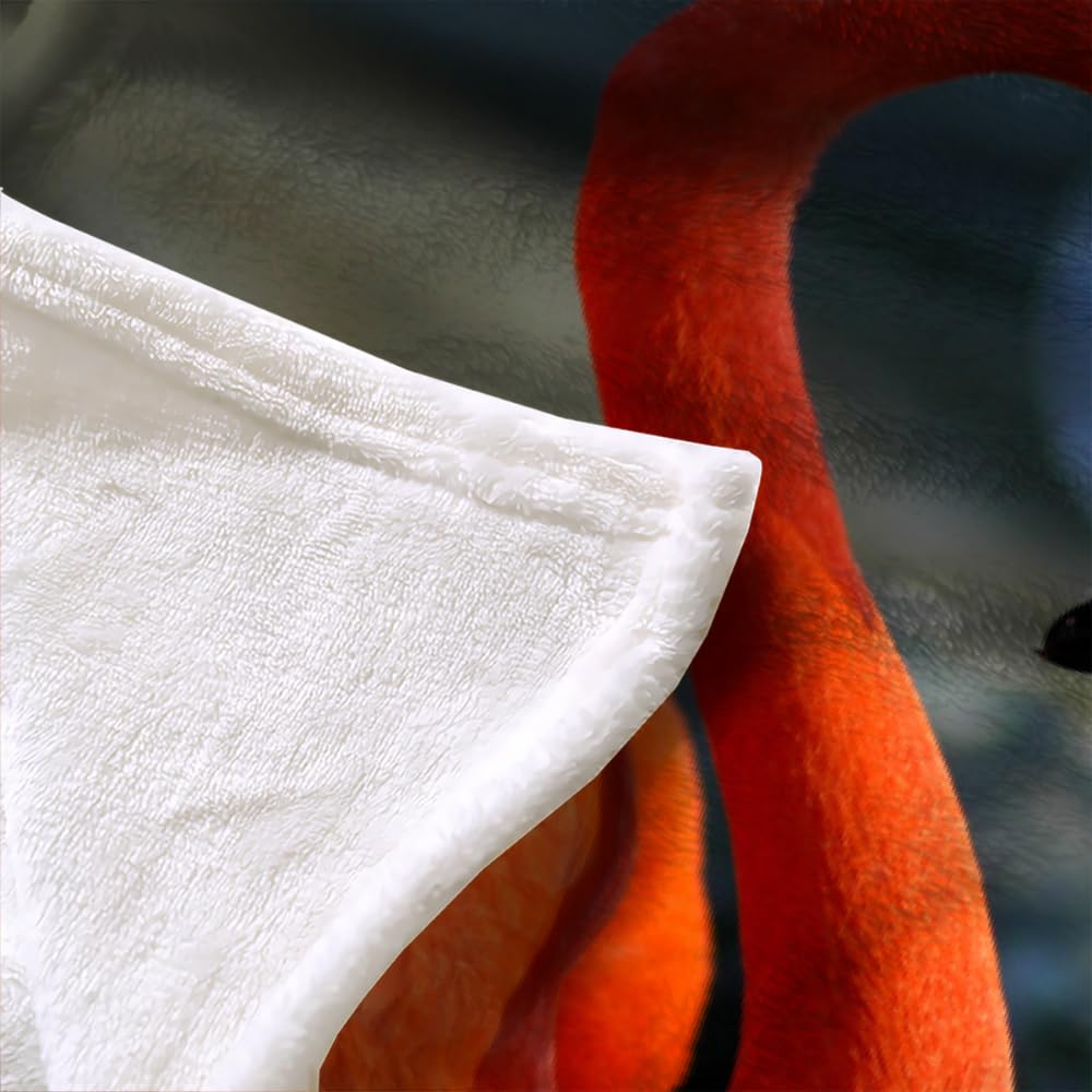 Couverture Polaire Flanelle Flamingo 150X200 Couverture Polaire Epaisse Hiver Chaude,Couverture Lit Jete De Canape 1 Personnes,Grand Chaud Et Doux,B4
