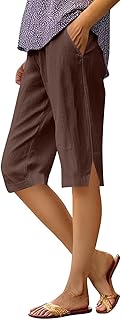 2025 - Pantalones cortos casuales de verano de Omen's, cómodos, elásticos, cintura elástica, suaves, transpirables, para el día a día, trajes de vacaciones 501 para mujer