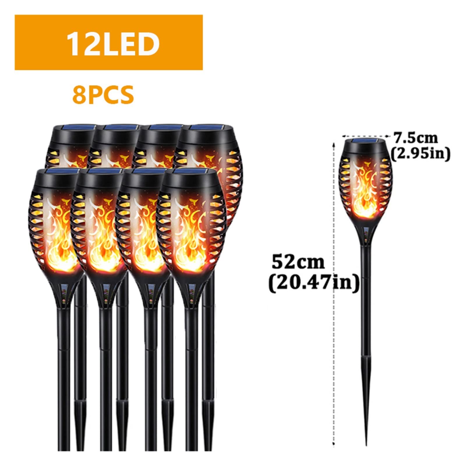 Luci solari per giardino all'aperto Luci solari a LED for esterni Luci da giardino Illuminazione del percorso Impermeabile Patio tremolante Torcia danzante Lampada a fiamma Decorazioni da giardino Per