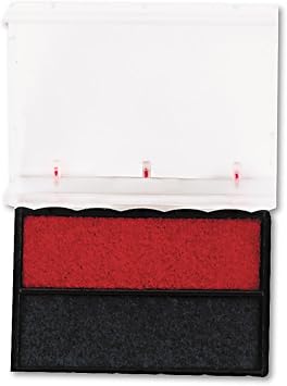 Trodat T4850 Printy Replacement Pad for Trodat Self-Inking Stamps, 0.19" x 1", Blue/Red