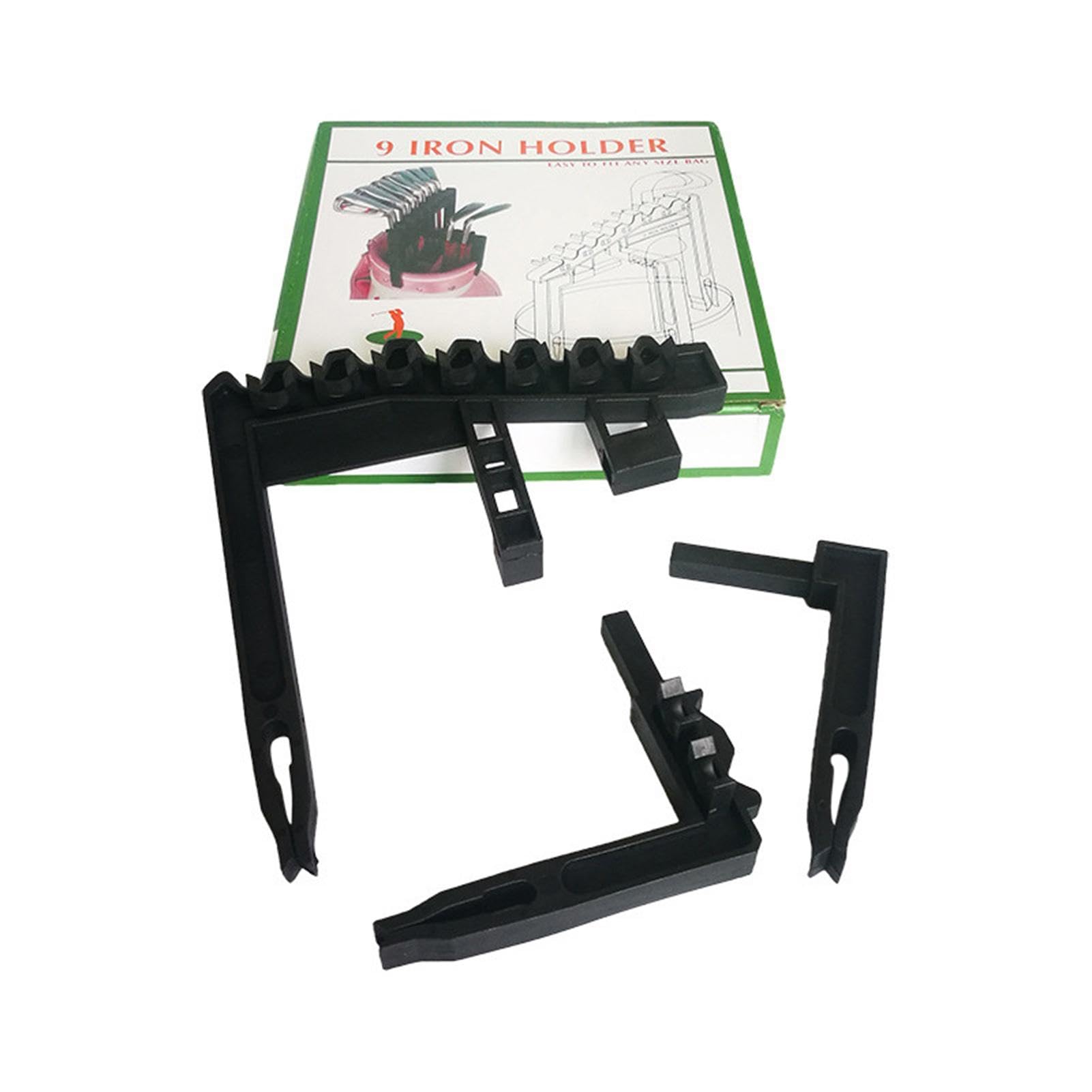 Clip per organizer per mazze da golf, supporto per rastrelliera per mazze da golf - Clip porta mazza da golf per borsa,Telaio porta asta da golf riutilizzabile, leggero, per interni, uomo, donna