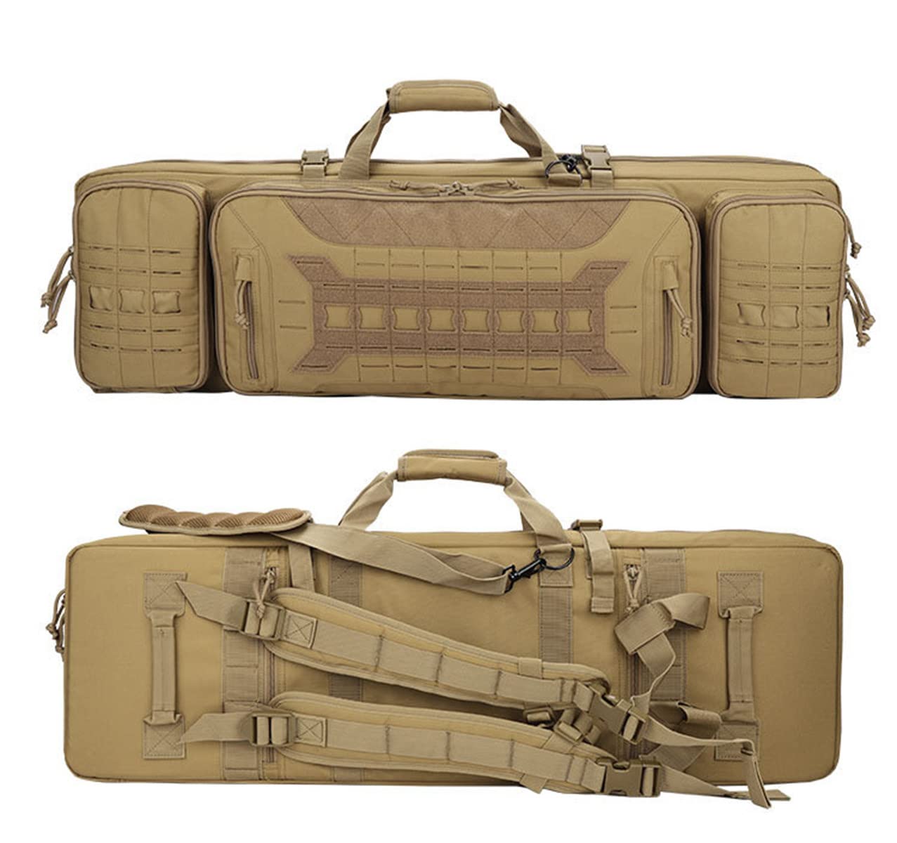 Estuche para Escopeta de Caza con Rifle,Caza Escopeta Gun Rifle Bolsa de Almacenamiento con Correa de Hombro Ajustable,Mochilas para Caza, Tiro Y Transporte,mudcolor