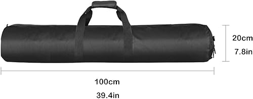Miniatura 5 de Meking Bolsa de transporte acolchada de 39 pulgadas, funda de transporte resistente para trípode de fotografía con correa para soportes de luz,