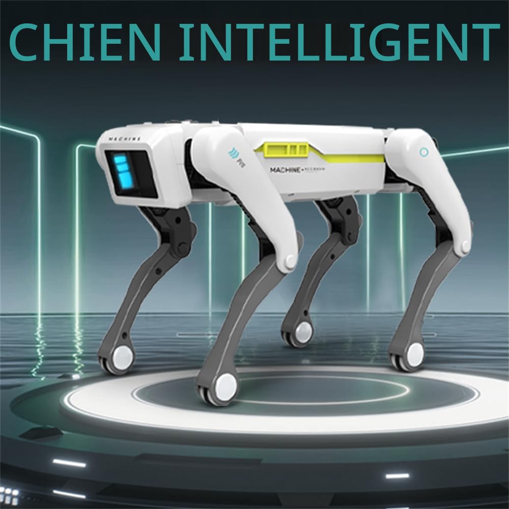 Robot chien jouet télécommandé, robot intelligent contrôlable par application, programmeable, capable de danser, écouter de la musique et interagir