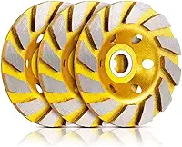 Disco de Desbaste Diamantado para Concreto, 100mm, 3 Discos, Mandril 7/8", para Rebarbadora Angular