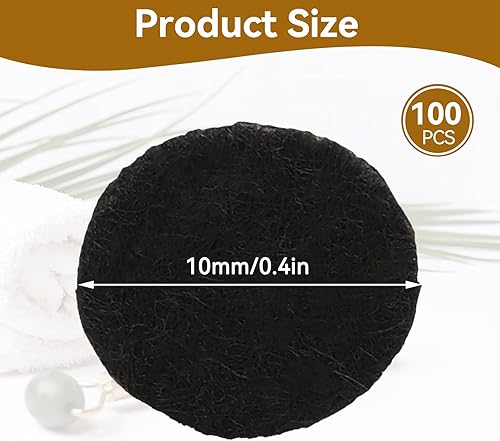 Miniatura 5 de 100 filtros de microdermabrasión, almohadillas de filtrado redondas de algodón para máquina de belleza de eliminación de puntos negros (0.394
