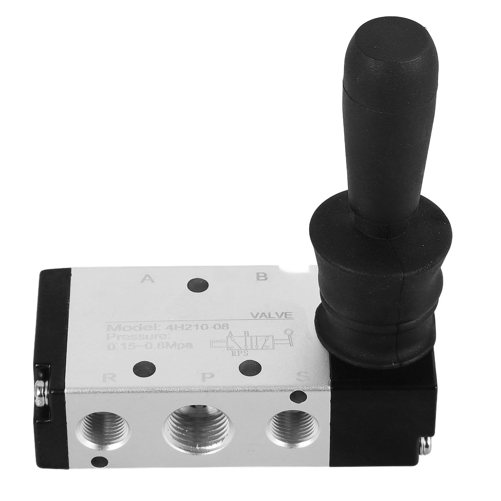 Válvula neumática manual 4H210-08 de control de aire de palanca y aleación de aluminio compacta