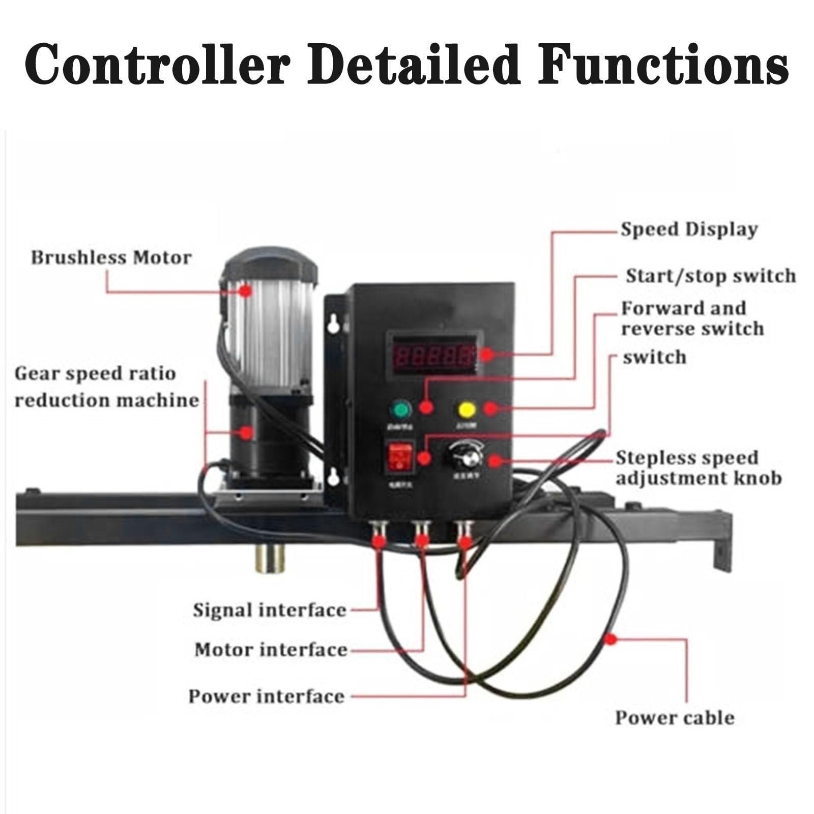Agitador De Cubeta IBC, Mezclador De Tanque Eléctrico De 2000 W, Agitador De Pintura Comercial De 0-1000 RPM con Alto Torque De 18 NM para Disolvente De Tinta.