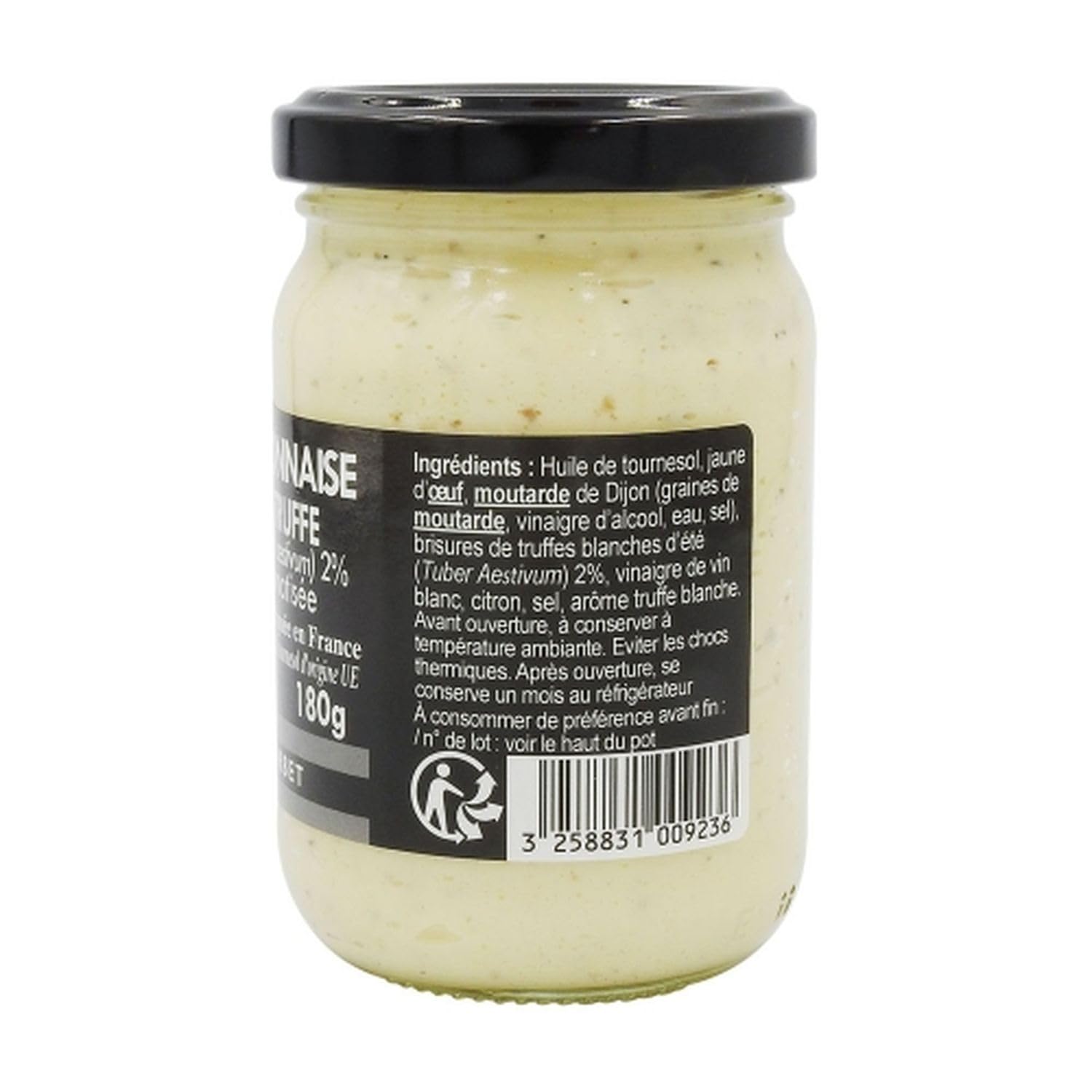 Marcel Recorbet Lot 3x Mayonnaise à la truffe blanche d'été 2% - Pot 180g