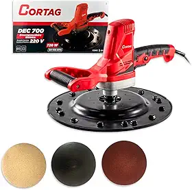 Cortag Desempenadeira Elétrica para Reboco Dec-700, 720w Parede Textura Revestimento Massa Corrida Calfino - 127, Volts