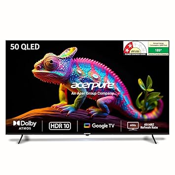 Acerpure 127 cm (50 inch) Elevate Series Ultra HD 4K QLED Smart Google TV AP50UG51QEVTD