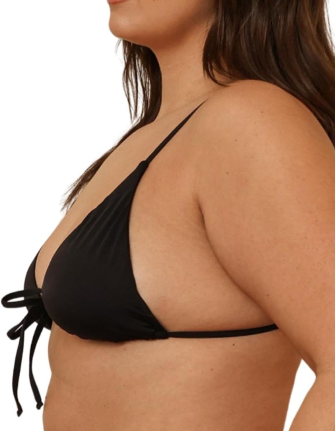 Dippin' Daisy's Cove Triangle Bikinis for Women - Padded Triangle Bikini Tops, Adjustable Tie Front (Sizes XS-XL, Black)
